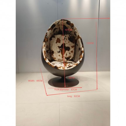 Swivel Armchair Eye Ball cow Kare Design