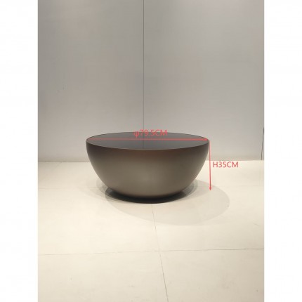 Table basse Lounge marron 80cm Kare Design