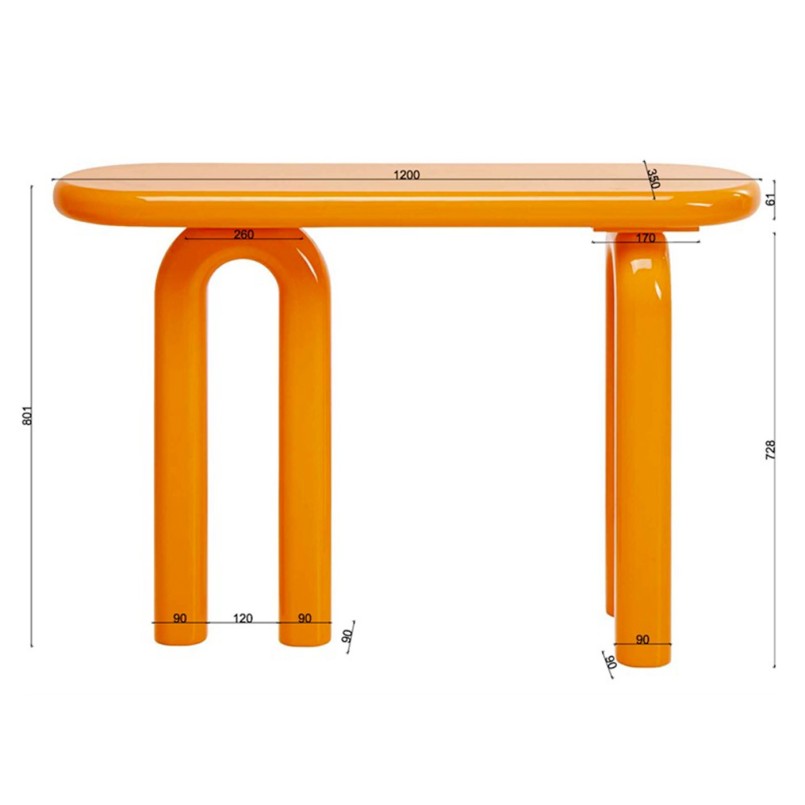 Console orange - Eliano - Kare Design