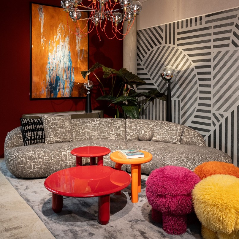 Table d'appoint orange - Eliano - Kare Design