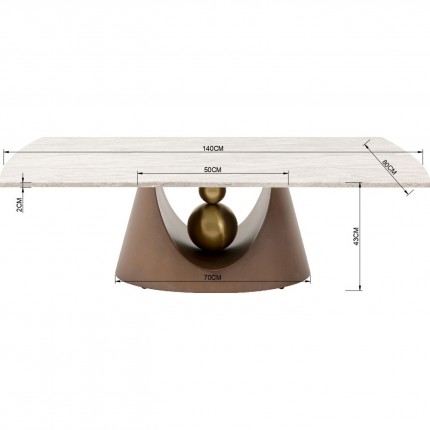 Table basse Geraldo 140x80cm Kare Design