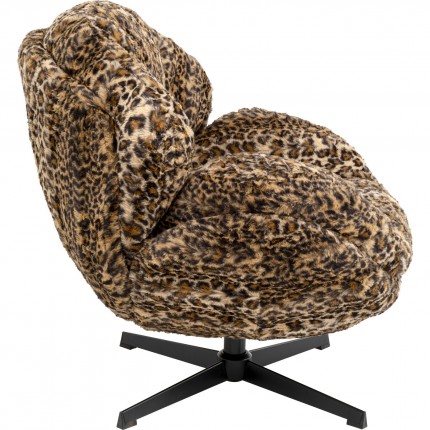 Swivel Armchair Cutie leopard Kare Design