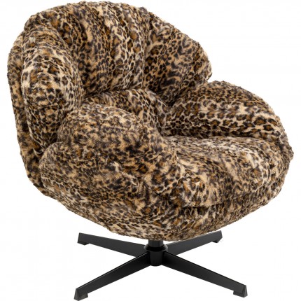 Swivel Armchair Cutie leopard Kare Design