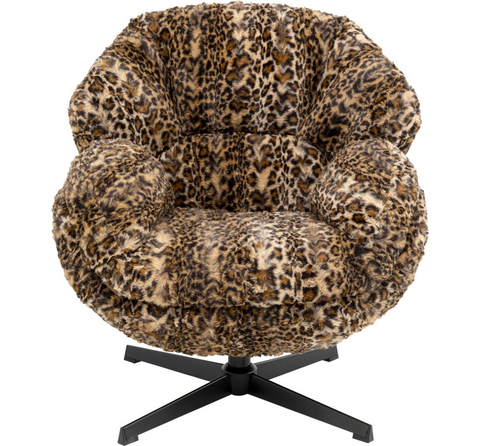 Swivel Armchair Cutie leopard Kare Design