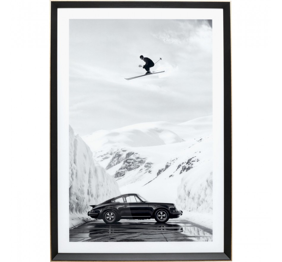 Framed Picture ski 86x126cm Kare Design