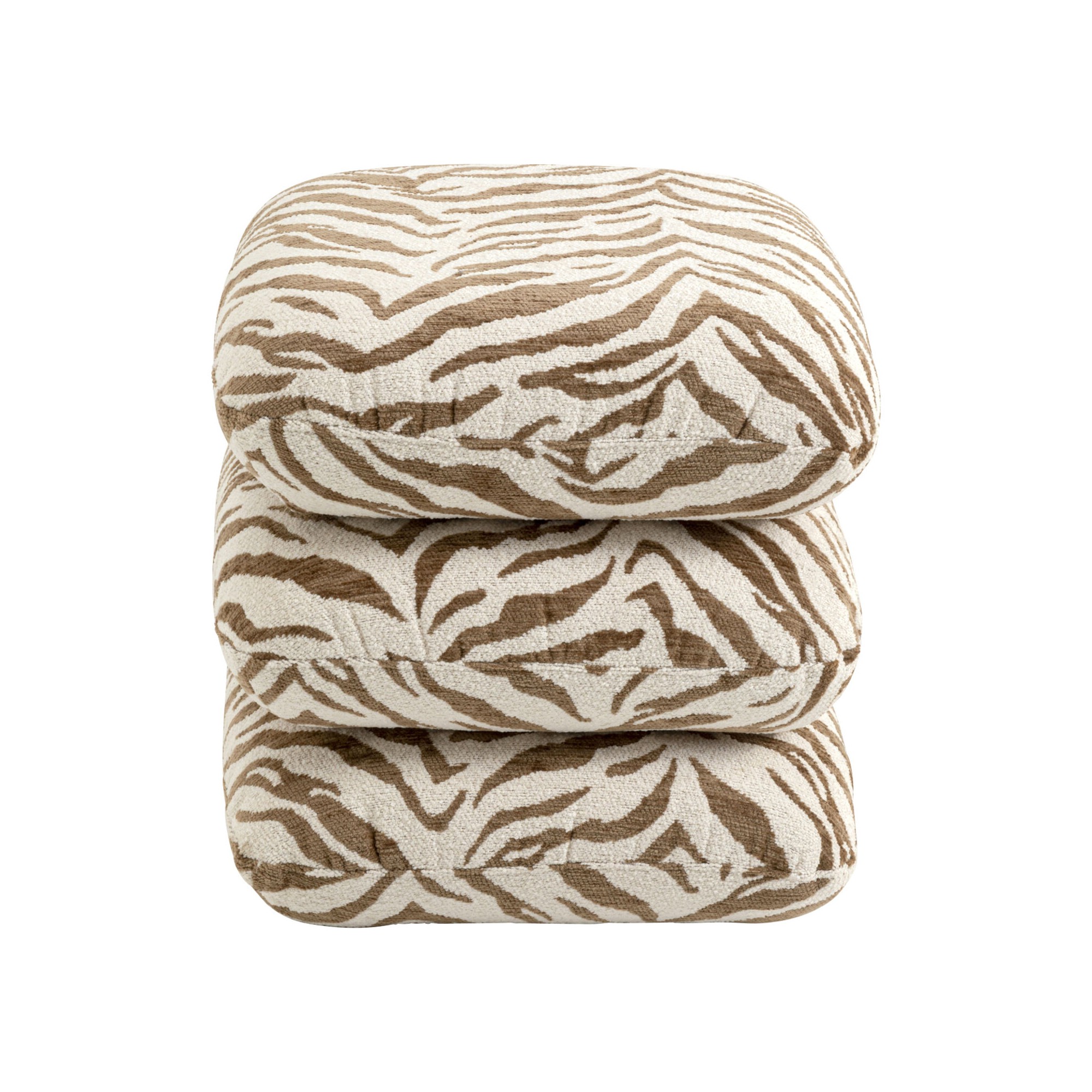 Tabouret Pepino Tigre marron 45x45cm