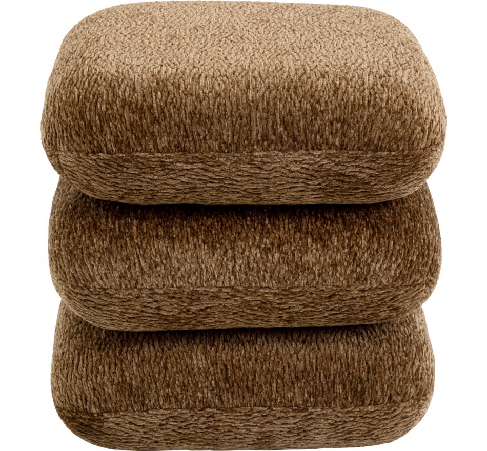 Tabouret pivotant Pepino 45x45cm marron Kare Design