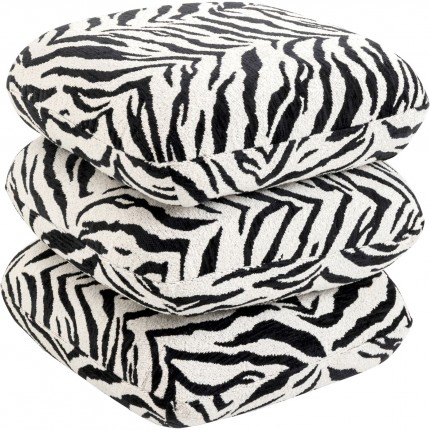 Tabouret pivotant Pepino 45x45cm tigre noir Kare Design