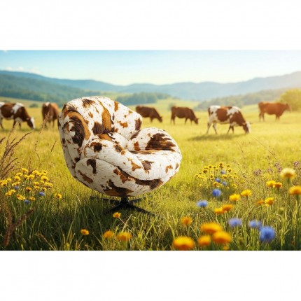 Fauteuil pivotant Cutie vache Kare Design