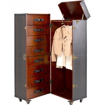 Wardrobe Trunk Globetrotter croco Kare Design