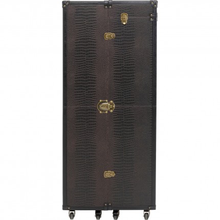 Malle-armoire Globetrotter croco Kare Design