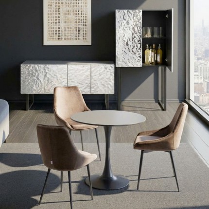 Table Schickeria 80cm noire Kare Design