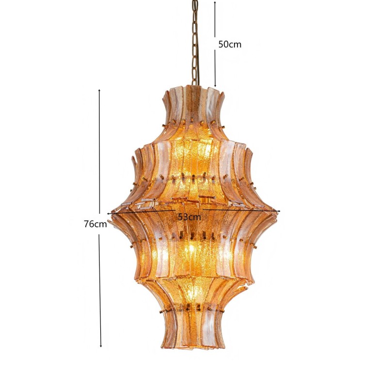 Suspension en verre fumé - Venezia - Kare Design