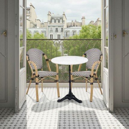 Outdoor Chair with armrests Montmartre black Kare Design