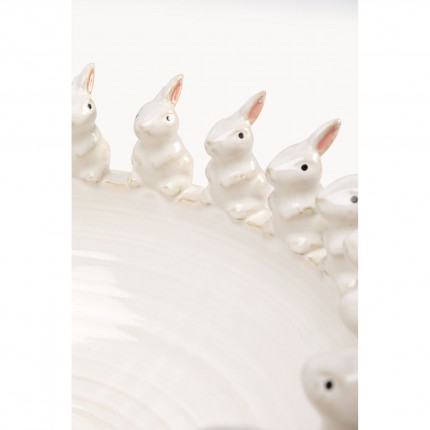 Bowl white bunnies Ø40cm Kare Design