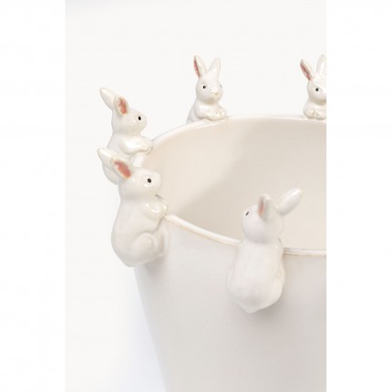 Vase lapins blancs 31cm Kare Design