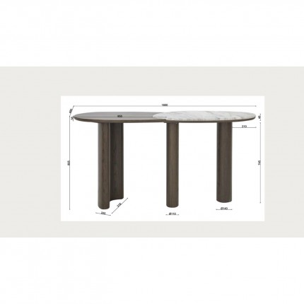 Console Suri 160x81cm Kare Design