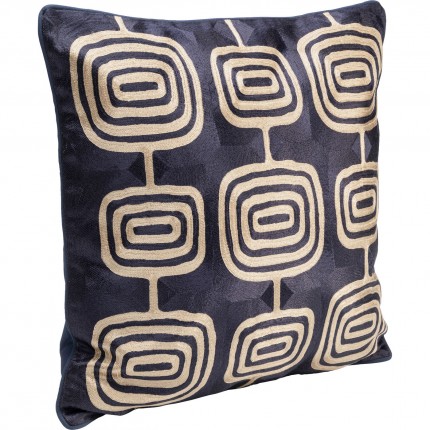 Coussin Catena Square bleu et beige Kare Design