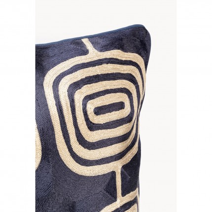 Coussin Catena Square bleu et beige Kare Design