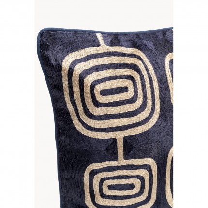 Coussin Catena Square bleu et beige Kare Design