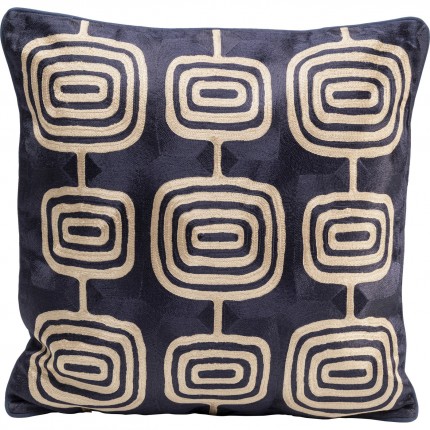 Coussin Catena Square bleu et beige Kare Design