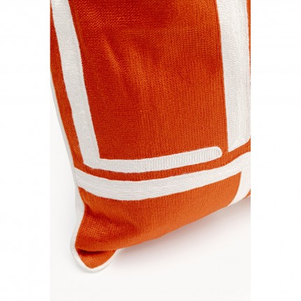 Cushion Arty orange and white Kare Design