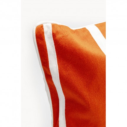 Cushion Arty orange and white Kare Design