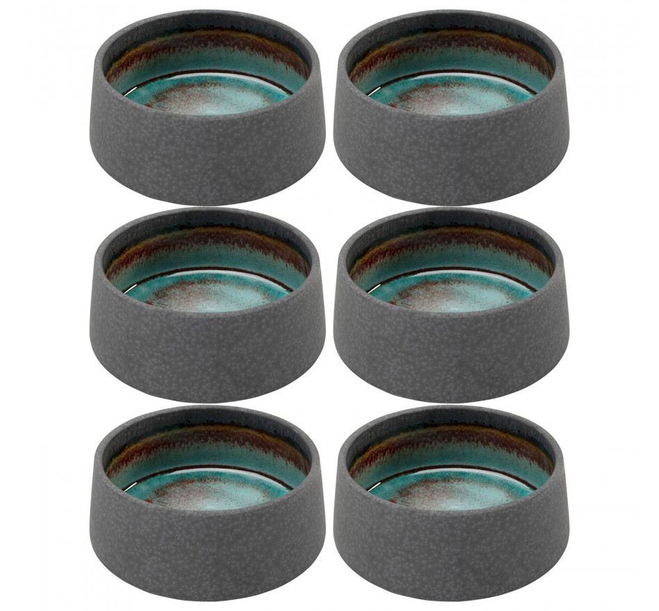 Bols Ari gris 13cm set de 6 Kare Design