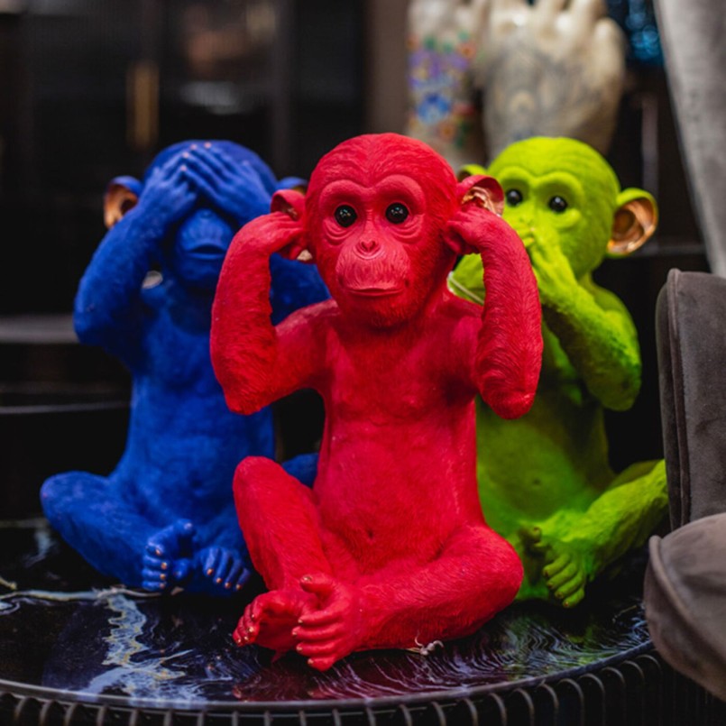 Tirelire singe qui se bouche les oreilles - Monkey Kikazaru - Kare