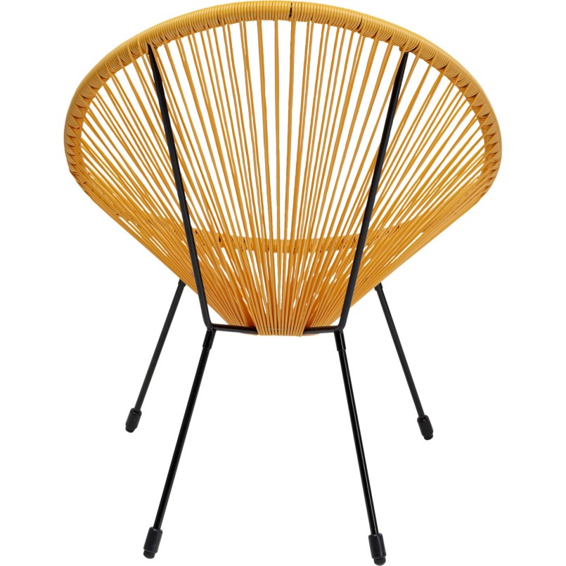 Fauteuil de jardin jaune - Acapulco - Kare Design