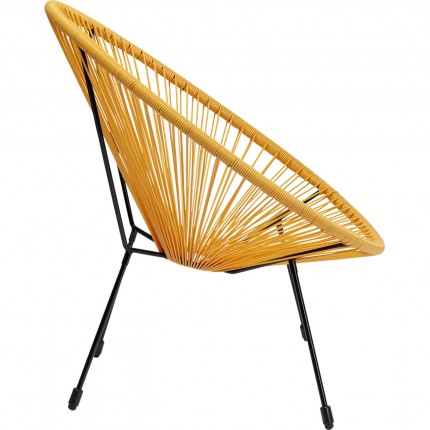 Fauteuil de jardin Acapulco jaune Kare Design