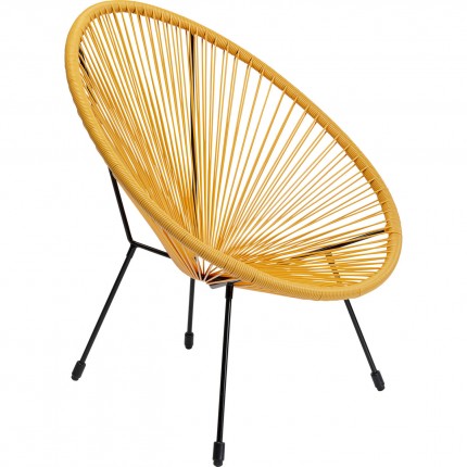 Outdoor Armchair Acapulco yellow Kare Design