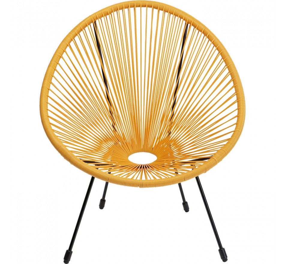Outdoor Armchair Acapulco yellow Kare Design