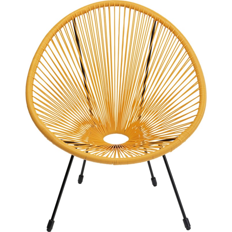 Yellow garden armchair - Acapulco - Kare Design