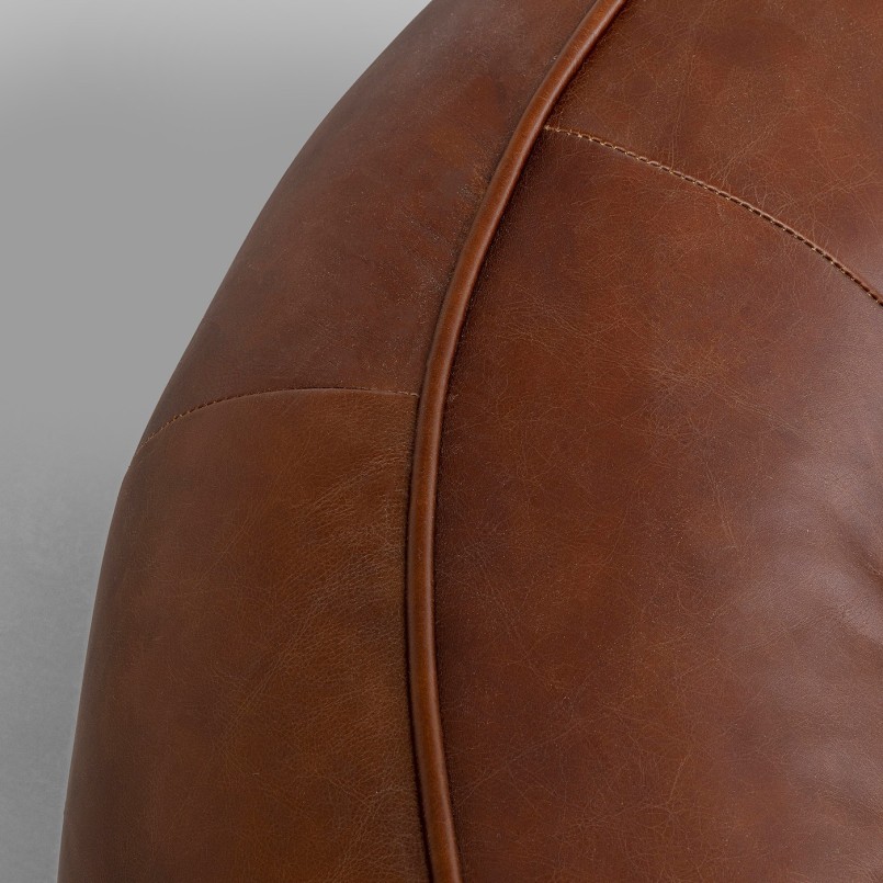 Méridienne vintage en cuir marron - Wonder - Kare Design