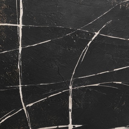Tableau Sketch 120x120cm noir Kare Design