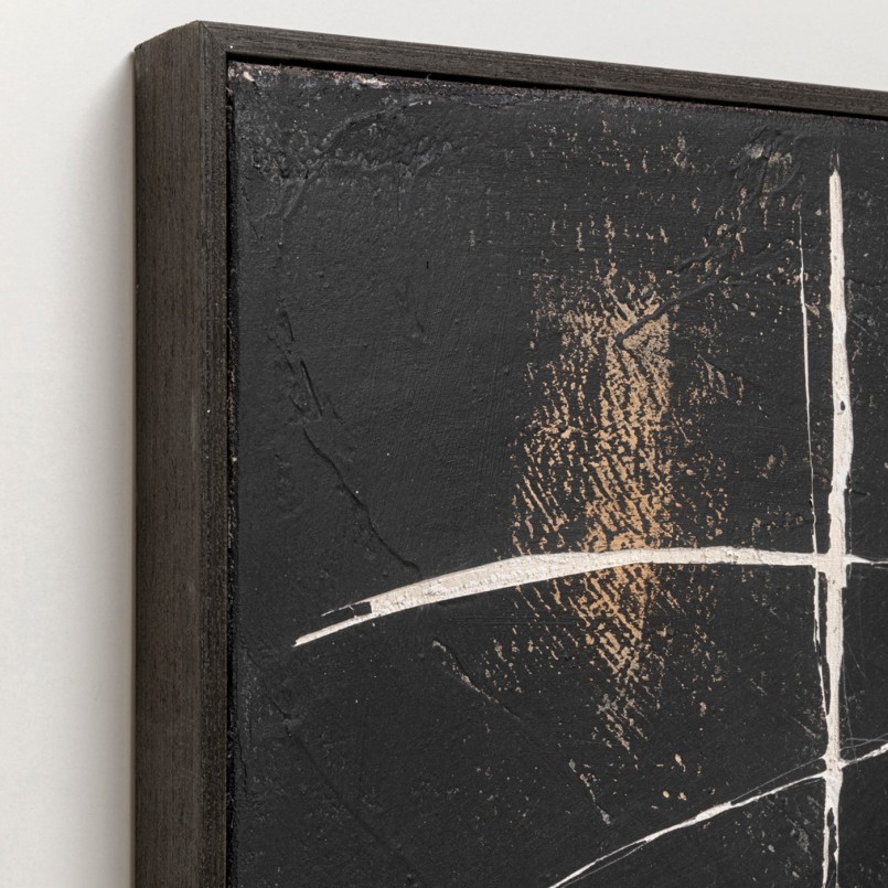 Tableau abstrait noir et blanc - Sketch - Kare Design