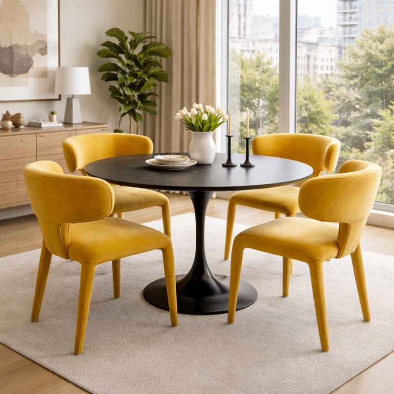 Chaise jaune - Tobi - Kare Design