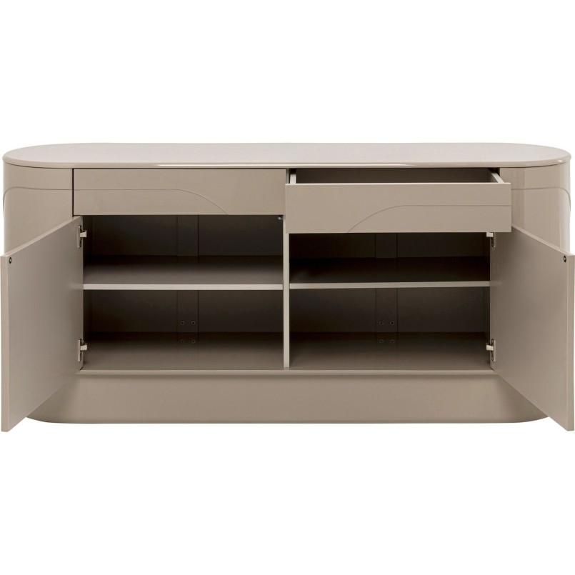 Buffet Groove taupe 160x76cm