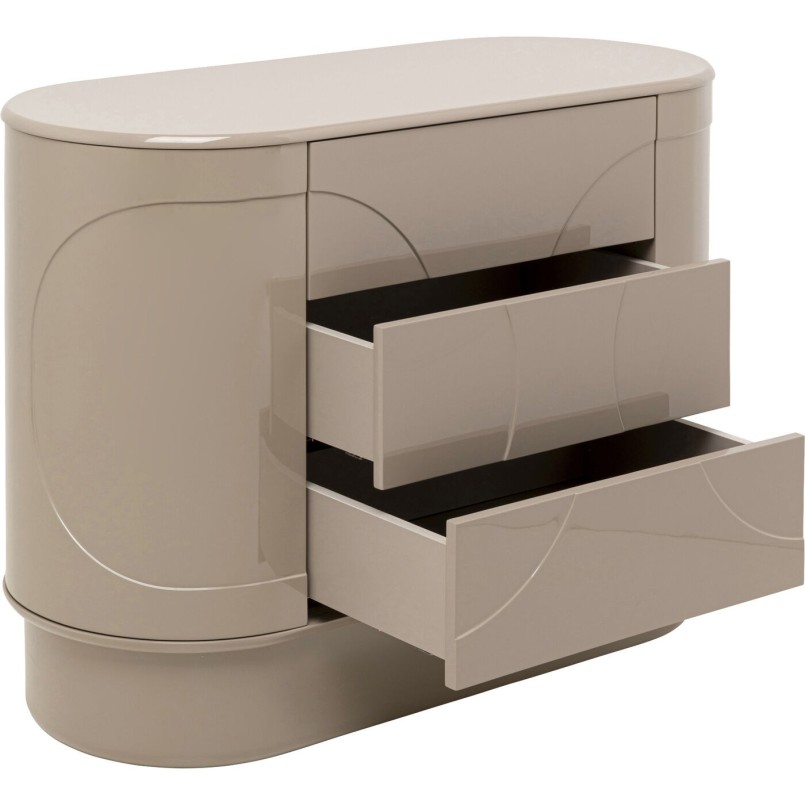 Commode  Groove taupe 100x75cm