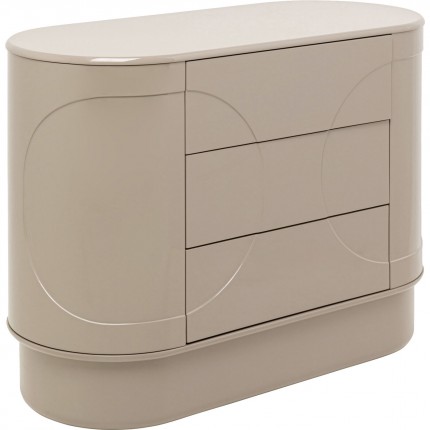 Commode Groove taupe Kare Design