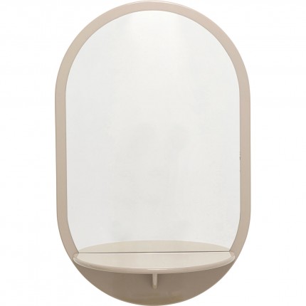 Wall Mirror Groove 110x70cm taupe Kare Design