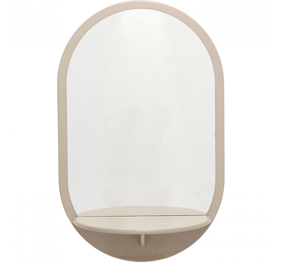 Wall Mirror Groove 110x70cm taupe Kare Design