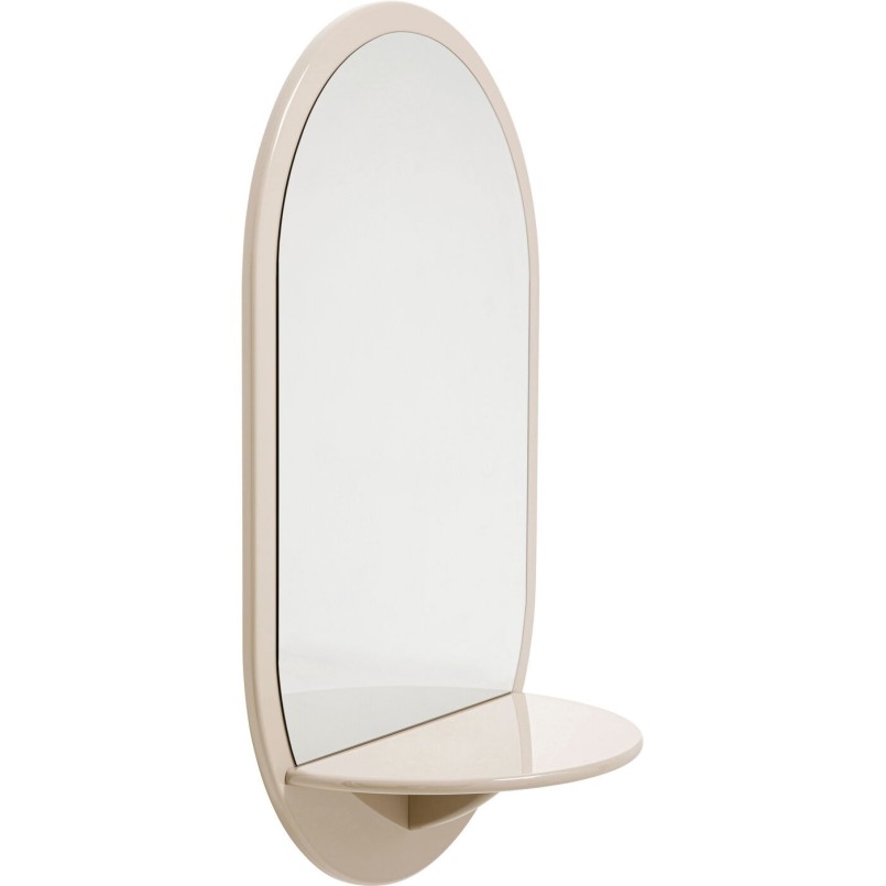 Miroir mural Groove taupe 70x110cm