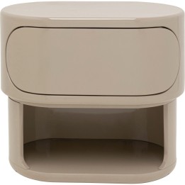 Petite commode  Groove taupe 60x55cm