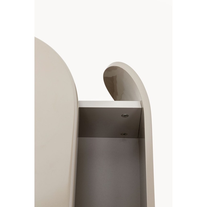Petite commode  Groove taupe 60x55cm