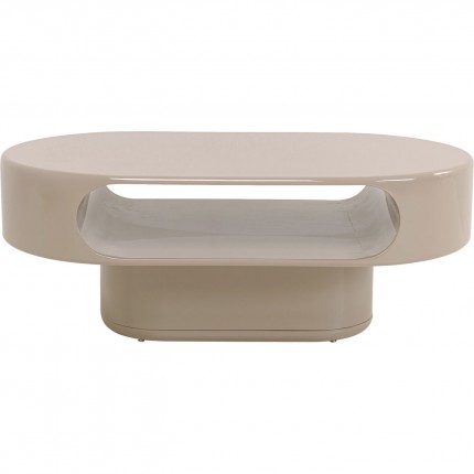 Coffee Table Groove taupe 100x60cm Kare Design