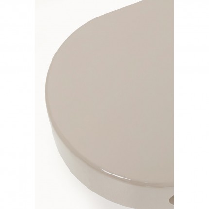 Table basse Groove taupe 100x60cm Kare Design