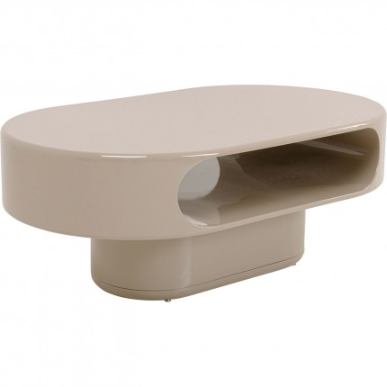 Coffee Table Groove taupe 100x60cm Kare Design