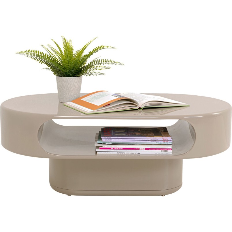 Table basse Groove taupe 60x100cm